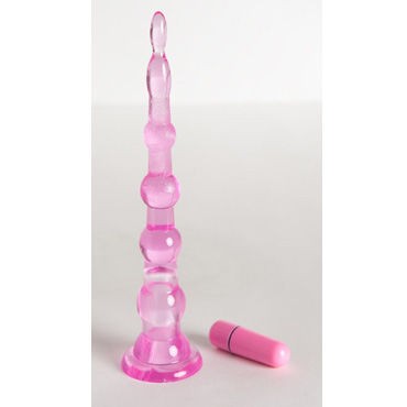 Toyfa вибровтулка, 22 см, розовая