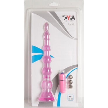 Toyfa вибровтулка, 22 см, розовая