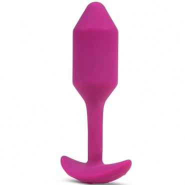 B-Vibe Vibrating Snug Plug 2, розовая