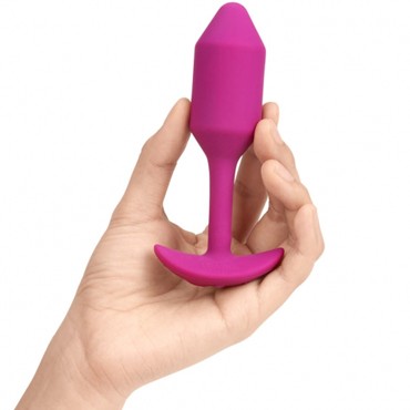 B-Vibe Vibrating Snug Plug 2, розовая