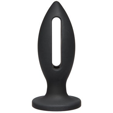 Doc Johnson Kink Lube Luge Silicone Plug 15см, черная