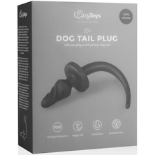 Easytoys Dog Tail Plug Twirly Small, черная