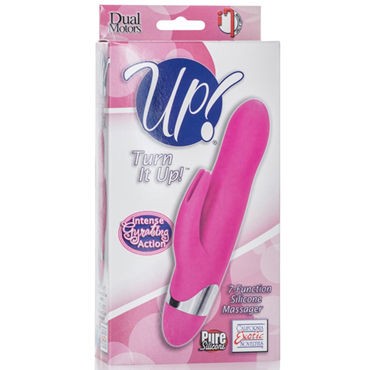 California Exotic Turn it Up! Silicone Massager, розовый