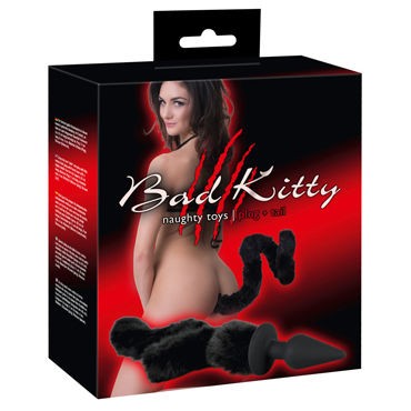 Bad Kitty Plug With Cat Tail, черная