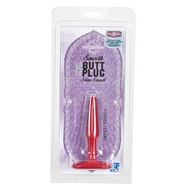 Doc Johnson Butt Plug Slim красный