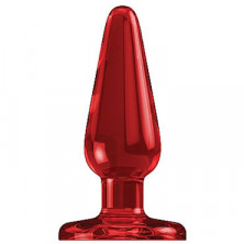 Shots Toys Bottom Line Butt plug Acrylic Model 2, 13 см красная