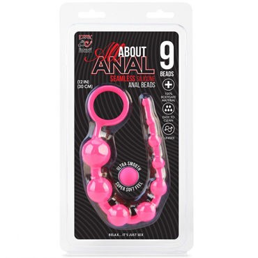 Erotic Fantasy All About Anal 9 Beads, розовая