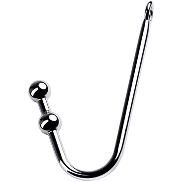 ToyFa Metal Анальный крюк с шаром 41 см, серебристый