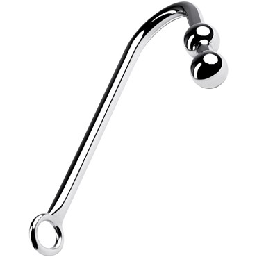 ToyFa Metal Анальный крюк с шаром 41 см, серебристый