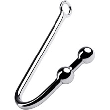 ToyFa Metal Анальный крюк с шаром 41 см, серебристый