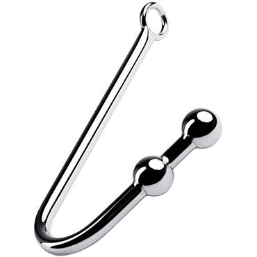 ToyFa Metal Анальный крюк с шаром 41 см, серебристый