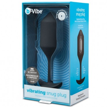 B-Vibe Vibrating Snug Plug 4, черная