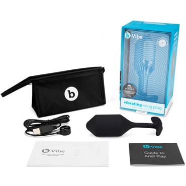 B-Vibe Vibrating Snug Plug 4, черная