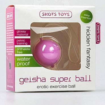 Shots Toys Geisha Super Ball, розовый