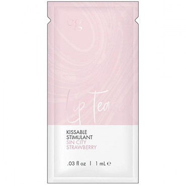 CG Lip Tease Kissable Clitoral Stimulant Sin City Strawberry, саше 1 мл