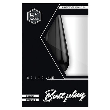 Shots Toys Bottom Line Butt plug Model 2, 13 см черная