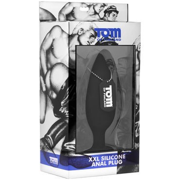Tom of Finland XXL Silicone Anal Plug, черная