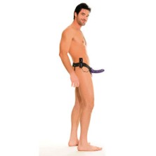 Pipedream Hollow Vibrating Hollow Strap-On, фиолетовый