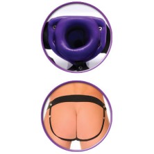 Pipedream Hollow Vibrating Hollow Strap-On, фиолетовый