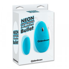 Pipedream Neon Luv Touch 5 Function Bullet, голубое