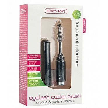 Shots Toys Eyelash Curler Brush, черный
