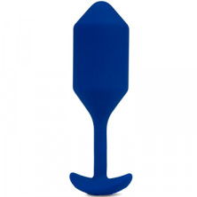 B-Vibe Vibrating Snug Plug 4, синяя