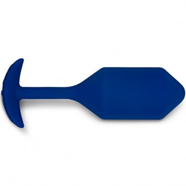 B-Vibe Vibrating Snug Plug 4, синяя
