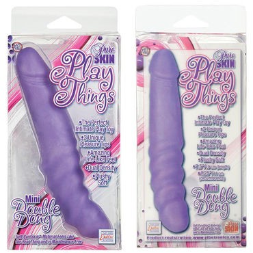 California Exotic Pure Skin Mini Double Dongs, фиолетовый