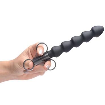 XR Brands Master Series Silicone Links Lube Launcher, черная