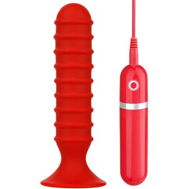 Menzstuff Ribbed Torpedo Red, 13 см