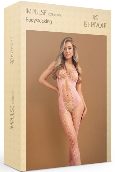 Le Frivole Impulse Боди-комбинезон с вырезами, розовый