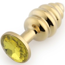 Play Secrets Thread Butt Plug Small, золотой/желтый