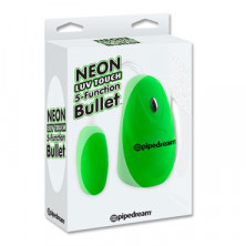 Pipedream Neon Luv Touch 5 Function Bullet, зеленое