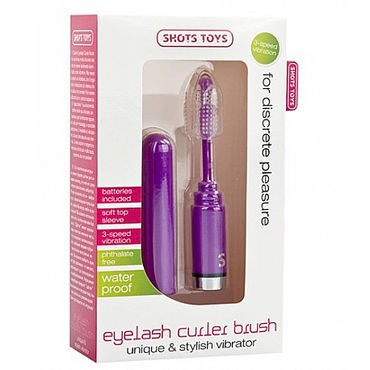 Shots Toys Eyelash Curler Brush, фиолетовый