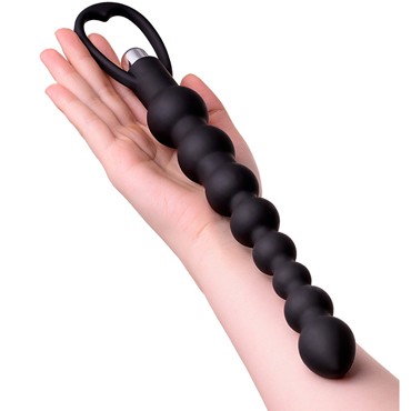 ToyFa A-toys Vibro Anal Beads 34 см, черная
