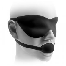 Pipedream Ball Gag And Mask черный