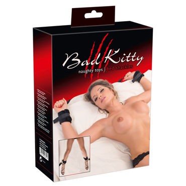 Bad Kitty Bed Shackles, черные