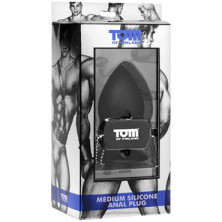 Tom of Finland Medium Silicone Anal Plug, черная