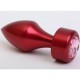 4sexdream Анальная пробка в форме пули, красная