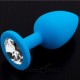 Пикантные штучки Маленькая силиконовая пробка, голубая