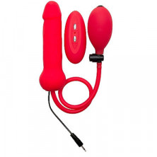 Ouch! Inflatable Vibrating Silicone Dong, красный