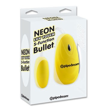 Pipedream Neon 5 Function Bullet, желтый
