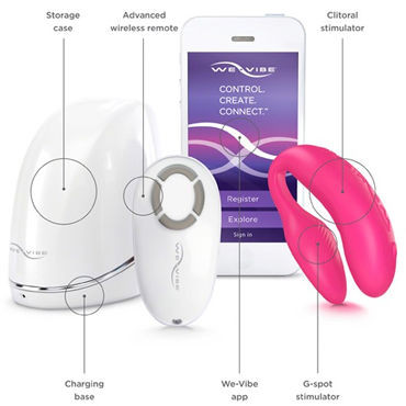 We-Vibe 4 Plus, розовый