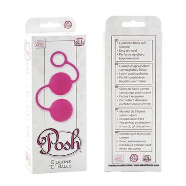 California Exotic Posh Silicone “O” Balls, розовый