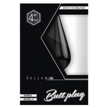 Shots Toys Bottom Line Butt plug Model 2, 10 см черная
