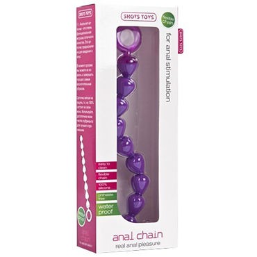 Shots Toys Anal Chain, фиолетовый