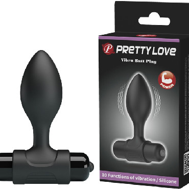 Baile Pretty Love Vibra Butt Plug, черная