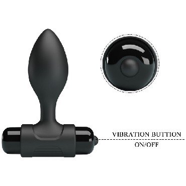 Baile Pretty Love Vibra Butt Plug, черная