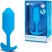 b-Vibe Vibrating Snug Plug 3, голубая