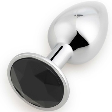 Play Secrets Rosebud Butt Plug Small, серебристый/черный